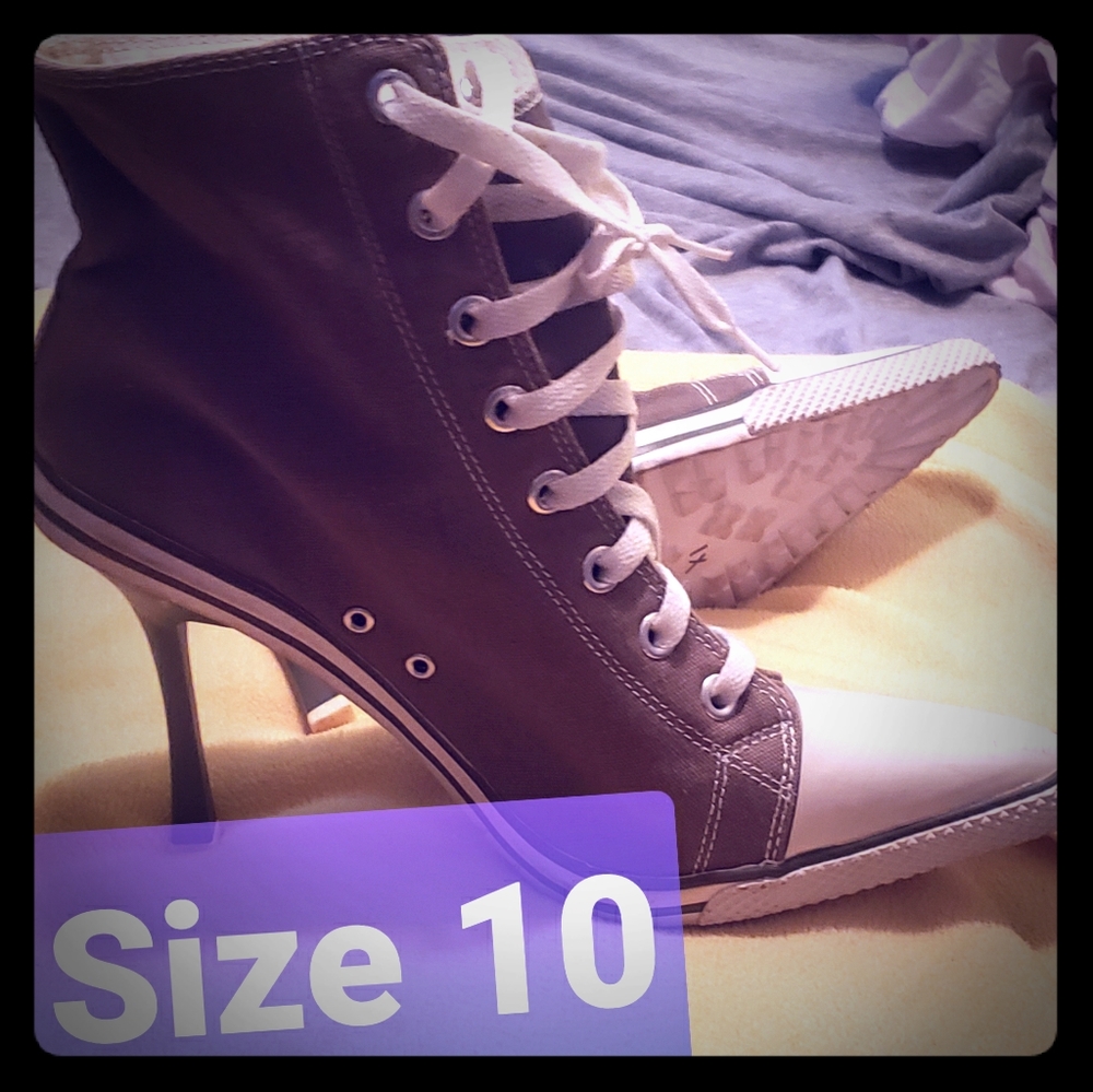 High heel sneaker hight top